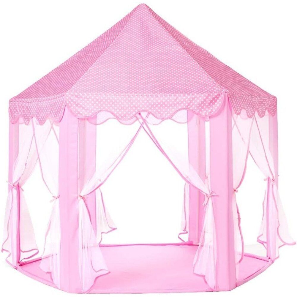 Princess Tent for Girls Large Playhouse Kids Castle with Star Lights Outdoor - Picture 8 of 9
